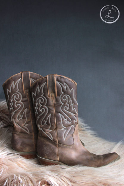 cowboy, cowboy boots, cowboy boots with fur, tan boots, western boots, shoe photography, product photography