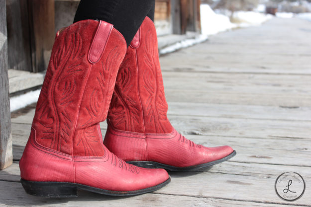 bannack montana, bannack ghost town, ghost town photography, cowgirl, cowgirl boots, red boots, footloose boots