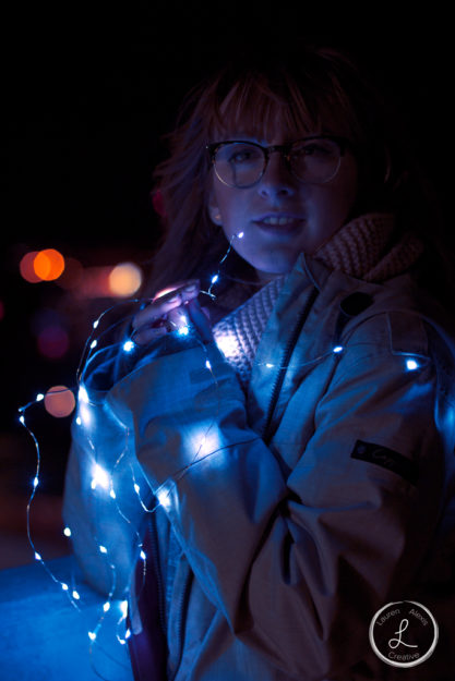 Fairy Lights, Fairy light photography, magical portraits, dreamy portraits, night photography, night portraits, brandon woelfel, brandon woelfel style, womens portrait,