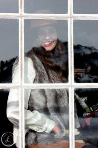 bannack montana, ghost town photography, womens portrait, window portrait, reflection photo,