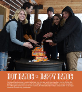 group portrait, winter portrait, hot hands, hand warmers, idaho portrait, hot hands = happy hands